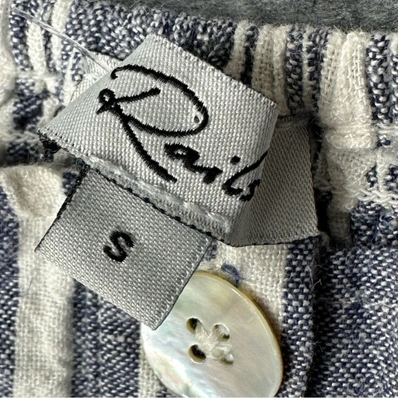 Rails Kyra Linen Rayon Blue White Striped Jumpsuit Sz: Small - Picture 12 of 13